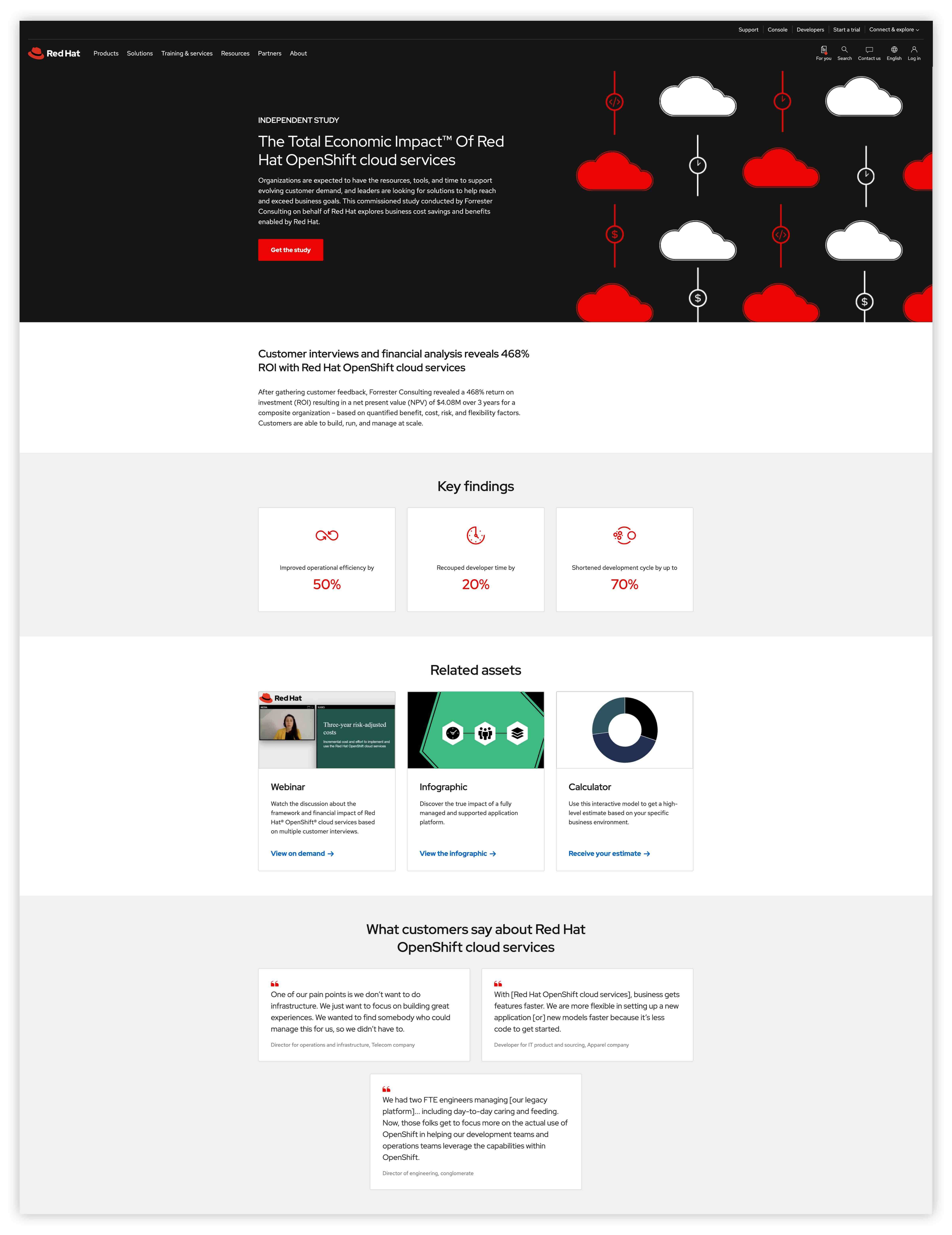 Multiple offer landing page